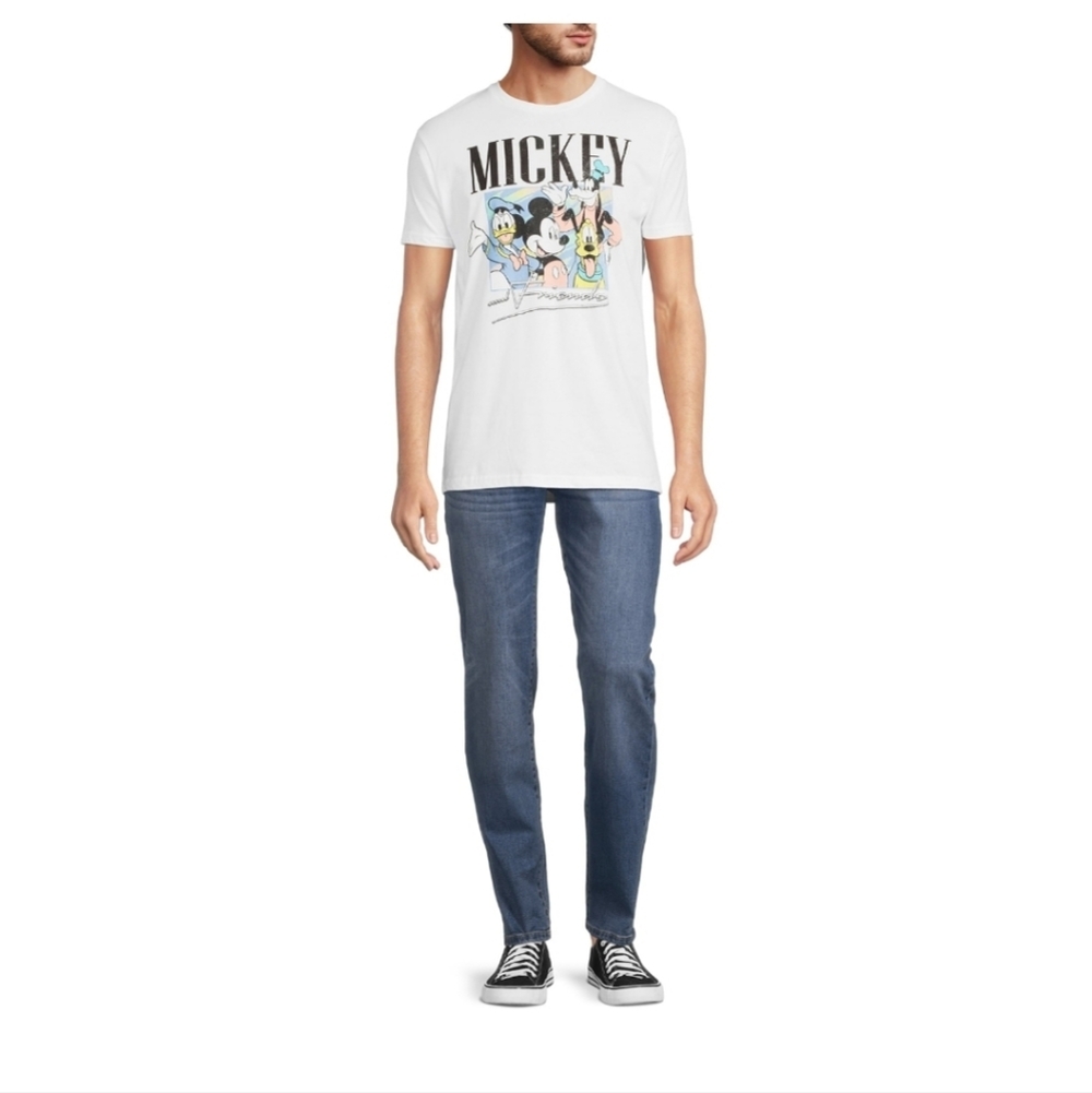 Micky Mouse White Tee Unisex - Picture 2 of 4